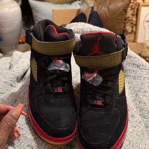 Jordan Kids Sneakers Black and Red